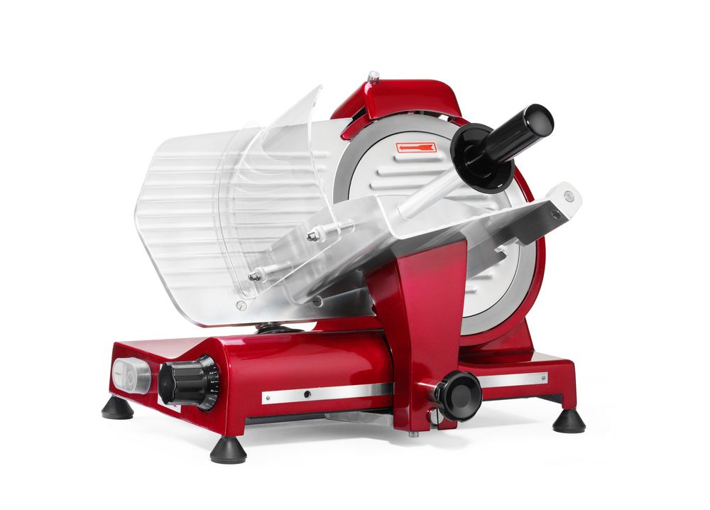 HENDI Aufschnittmaschine Profi Line 250 rote Sonderedition