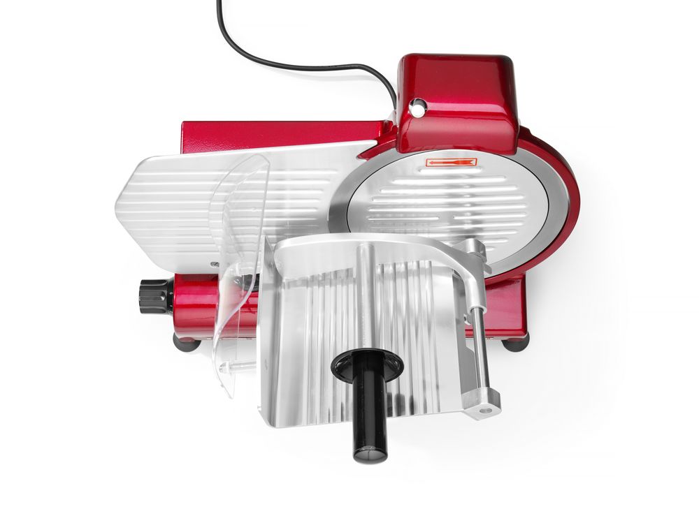 HENDI Aufschnittmaschine Profi Line 250 rote Sonderedition