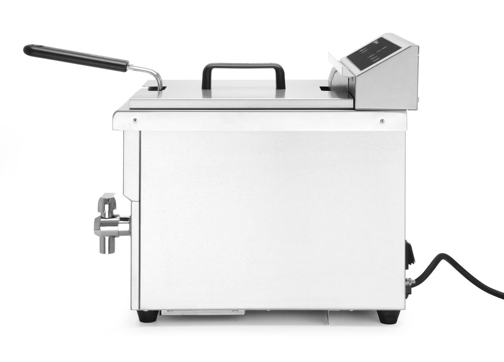 HENDI Induktionsfritteuse mit Ablasshahn - 8 l