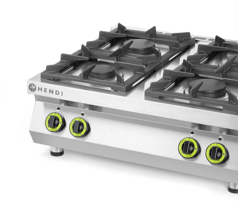 HENDI Gasherd Kitchen Line - 4 Kochfelder, Table-Top