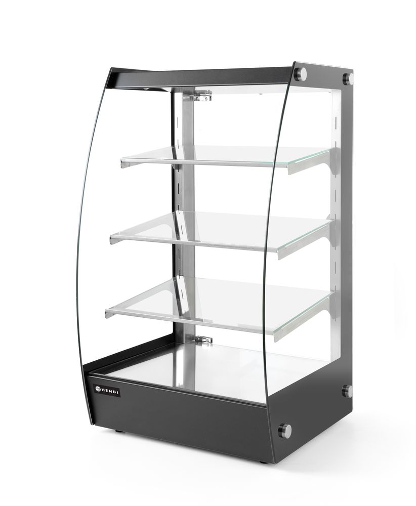 HENDI Offene Vitrine mit Regalablagen 75 L