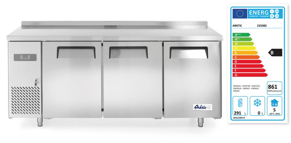 Arktic Kühltisch, dreitürig Kitchen Line 390 L
