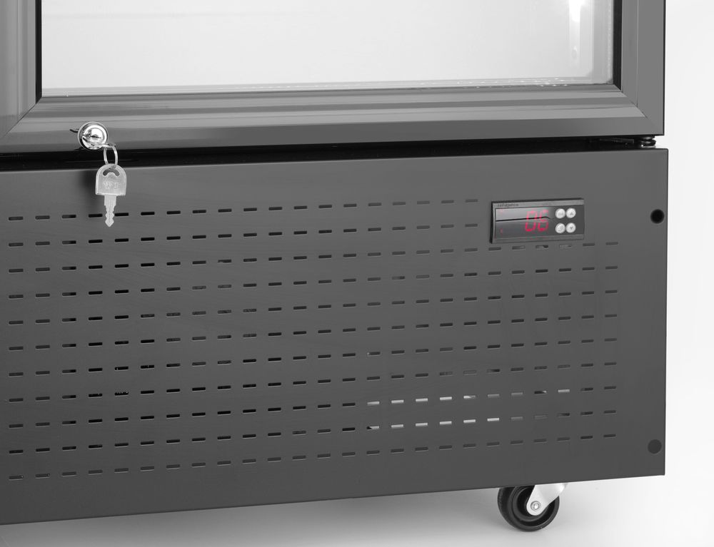 Arktic Rückwandkühlschrank mit hinterleuchteter Blende, zweitürig