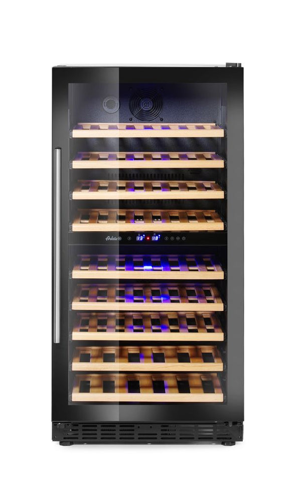 Arktic Weinkühlschrank, 2 Zonen, 72 Flaschen