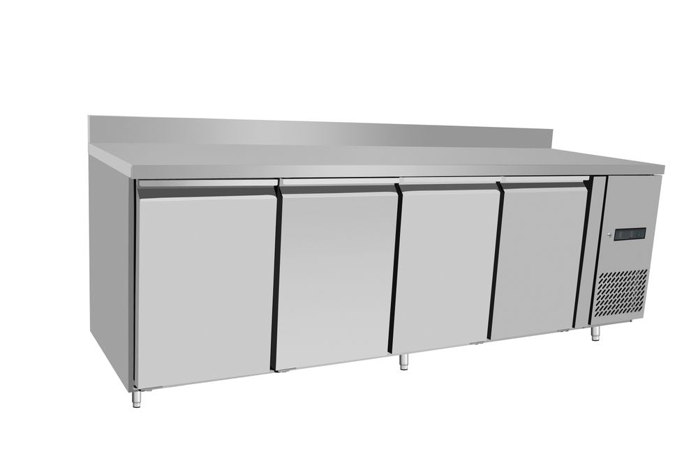 Arktic Kühltisch, 4-türig, mit Spritzschutz 450 l