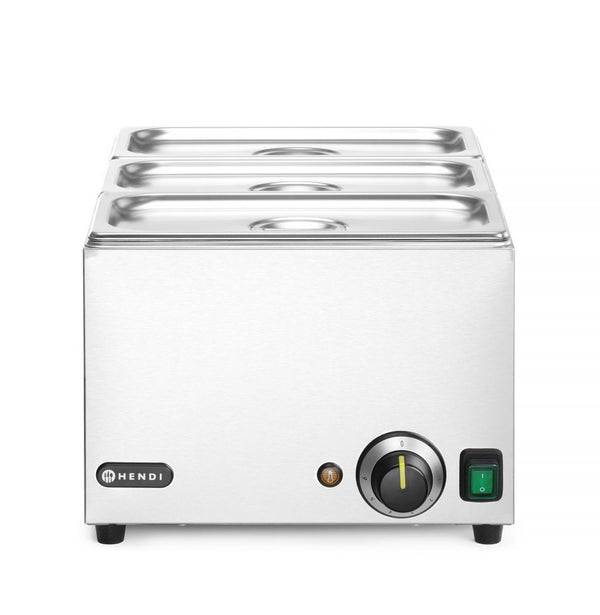 HENDI Set: Bain-Marie Ranger + 3x GN 1/3 Behälter mit Deckel
