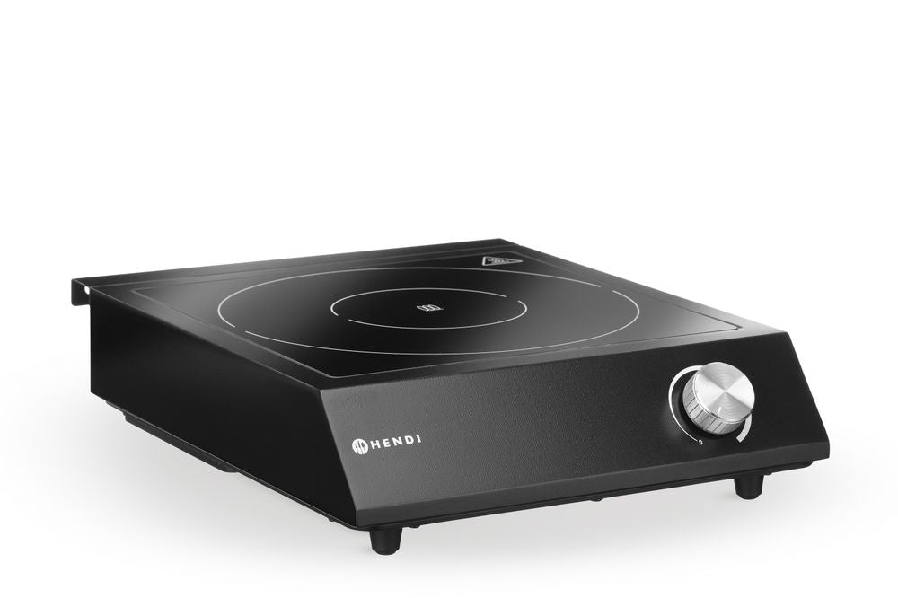 HENDI Set: Induktionskocher 3500W + Stielkasserolle + Bratpfanne