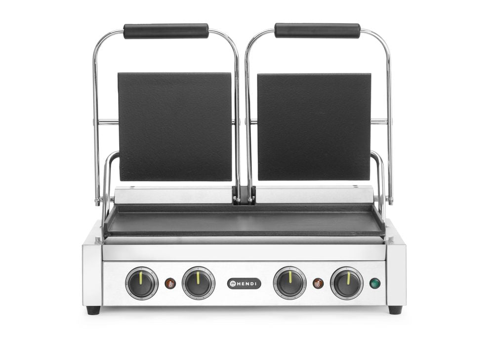 HENDI Kontaktgrill, Doppelgrill mit Timer