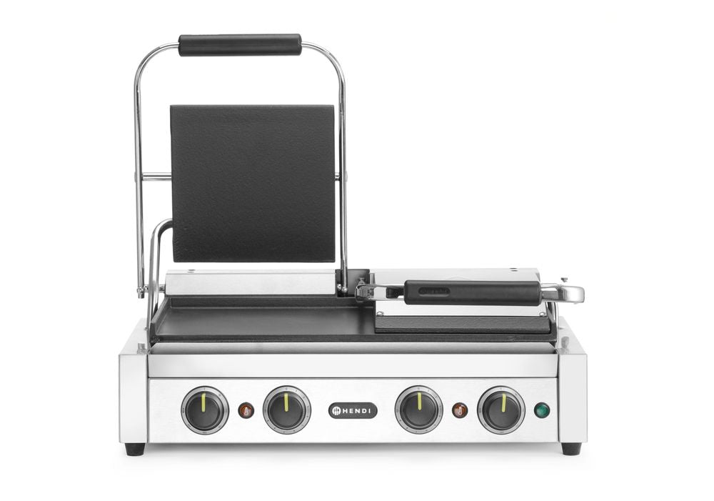 HENDI Kontaktgrill, Doppelgrill mit Timer