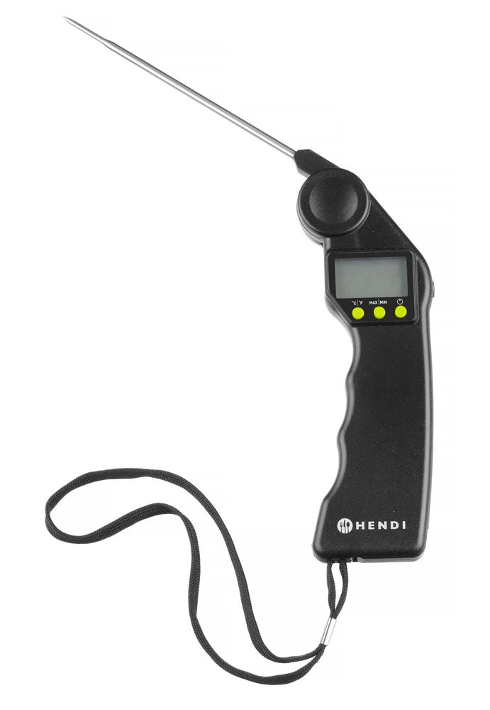 HENDI Digitales Thermometer mit klappbarer Sonde