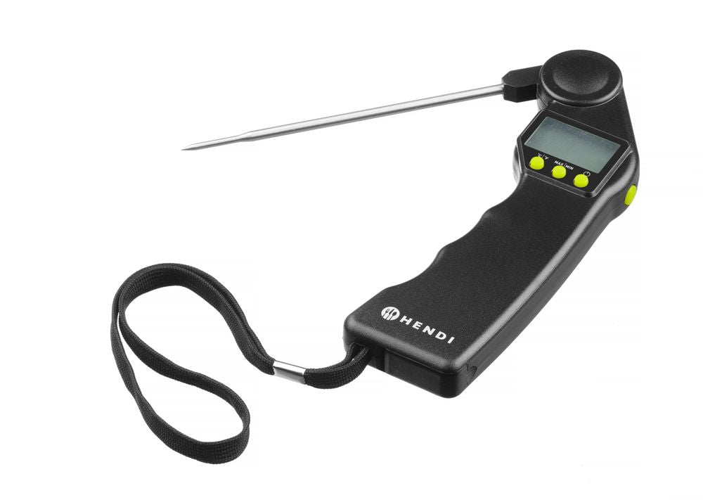 HENDI Digitales Thermometer mit klappbarer Sonde
