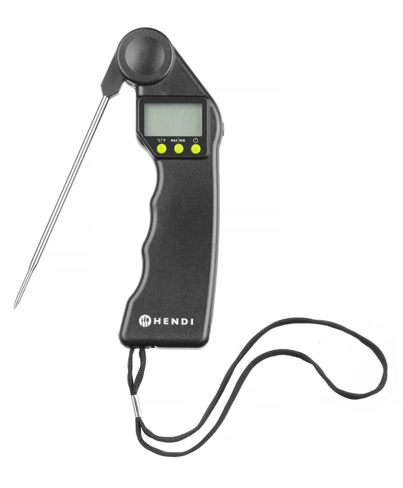 HENDI Digitales Thermometer mit klappbarer Sonde