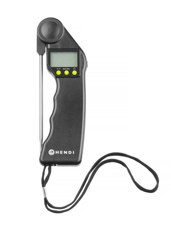 HENDI Digitales Thermometer mit klappbarer Sonde
