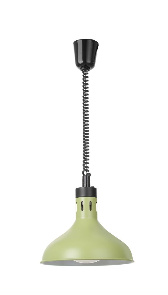 HENDI Höhenverstellbare Wärmelampe, glockenförmig, grün 250W
