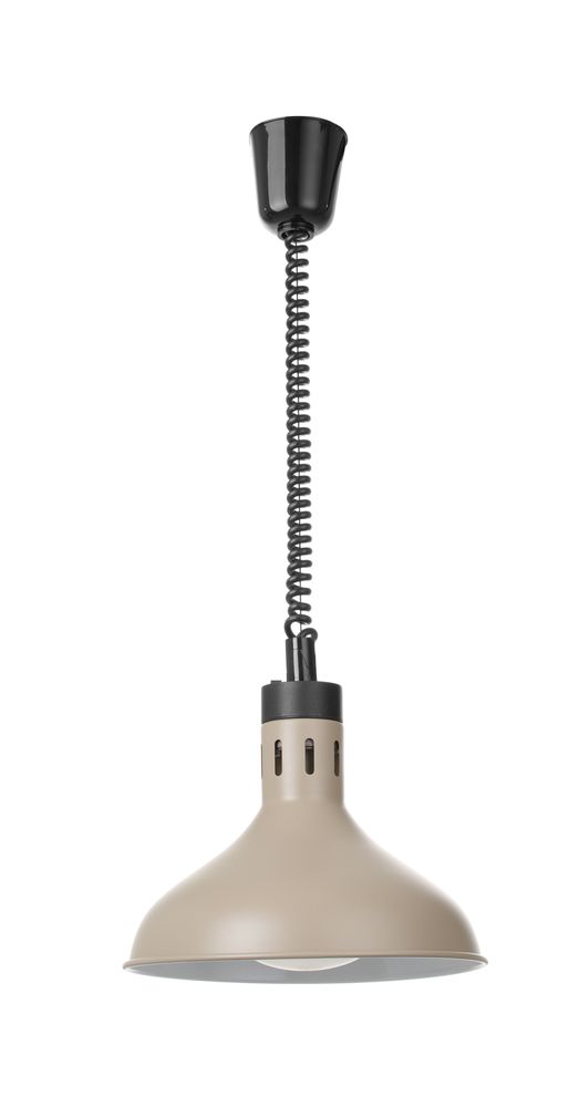 HENDI Höhenverstellbare Wärmelampe, glockenförmig, beige 250W