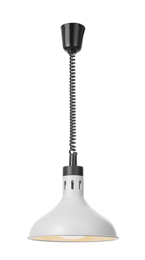 HENDI Höhenverstellbare Wärmelampe, glockenförmig, weiß 250W