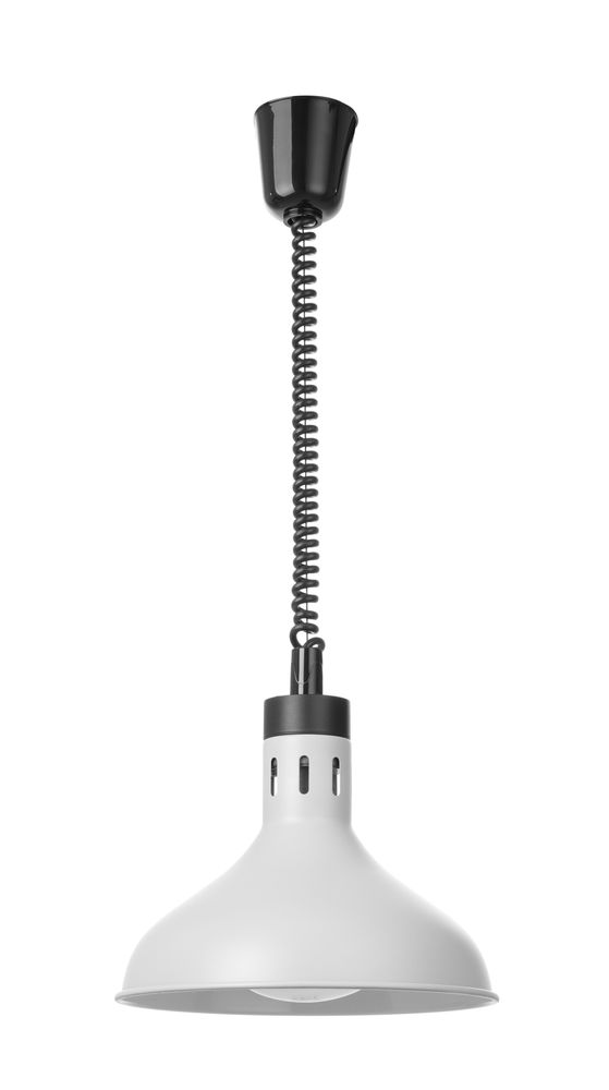 HENDI Höhenverstellbare Wärmelampe, glockenförmig, weiß 250W