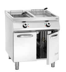 Bartscher Elektro-Standfritteuse, 2 Becken