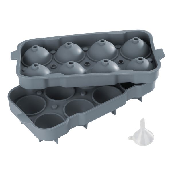 Stalgast Eiswürfelform für acht Eiskugeln mit Ø 50 mm, Silikon