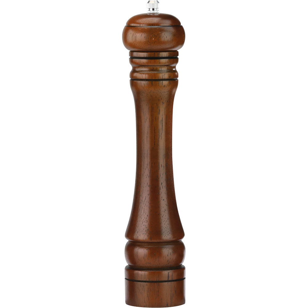 Stalgast Salz- und Pfeffermühle, Holz, dunkelbraun, Keramikmahlwerk, H. 263 mm