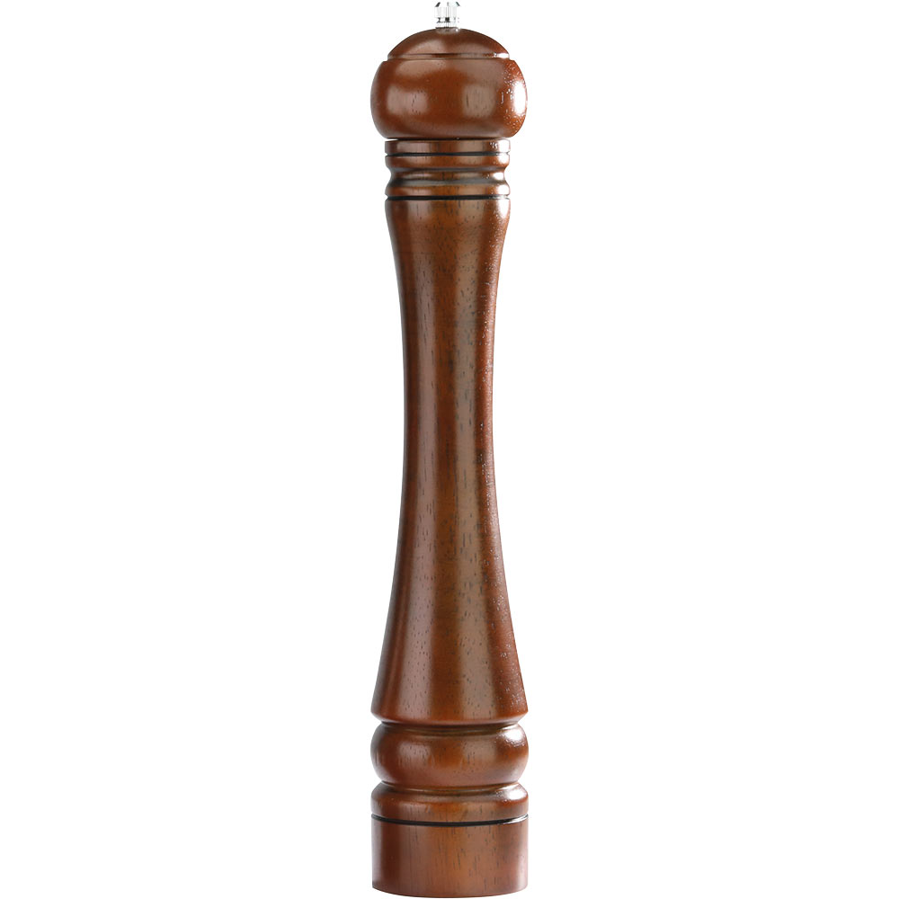 Stalgast Salz- und Pfeffermühle, Holz, dunkelbraun, Edelstahlmahlwerk, H. 365 mm