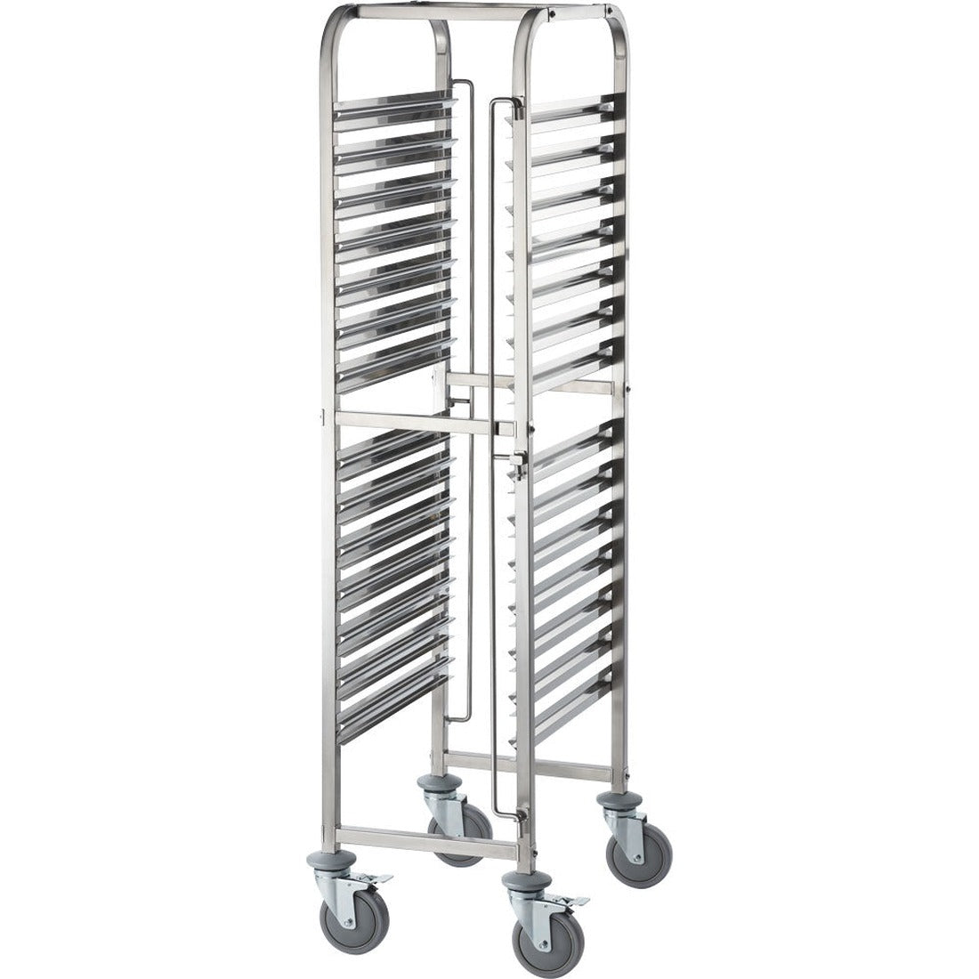 Stalgast Tablettwagen aus Edelstahl, passend für 14 x GN 1/1, 380 x 55