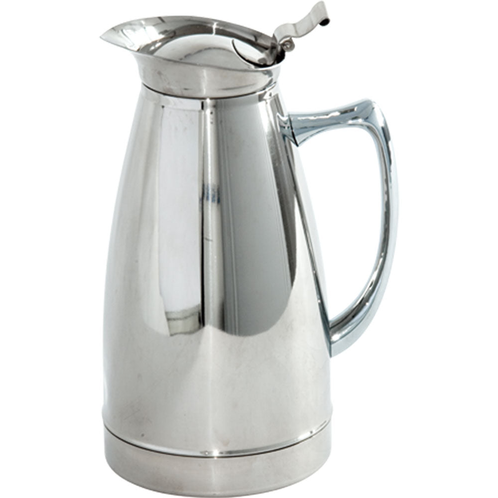 Stalgast Edelstahl Isolierkanne, Edelstahl, 1 Liter, mit Klappdeckel