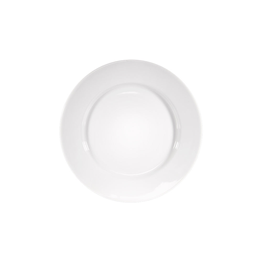 Stalgast Flacher Teller, reinweißes Hotelporzellan, Serie Isabell, Stalgast, Ø 180 mm