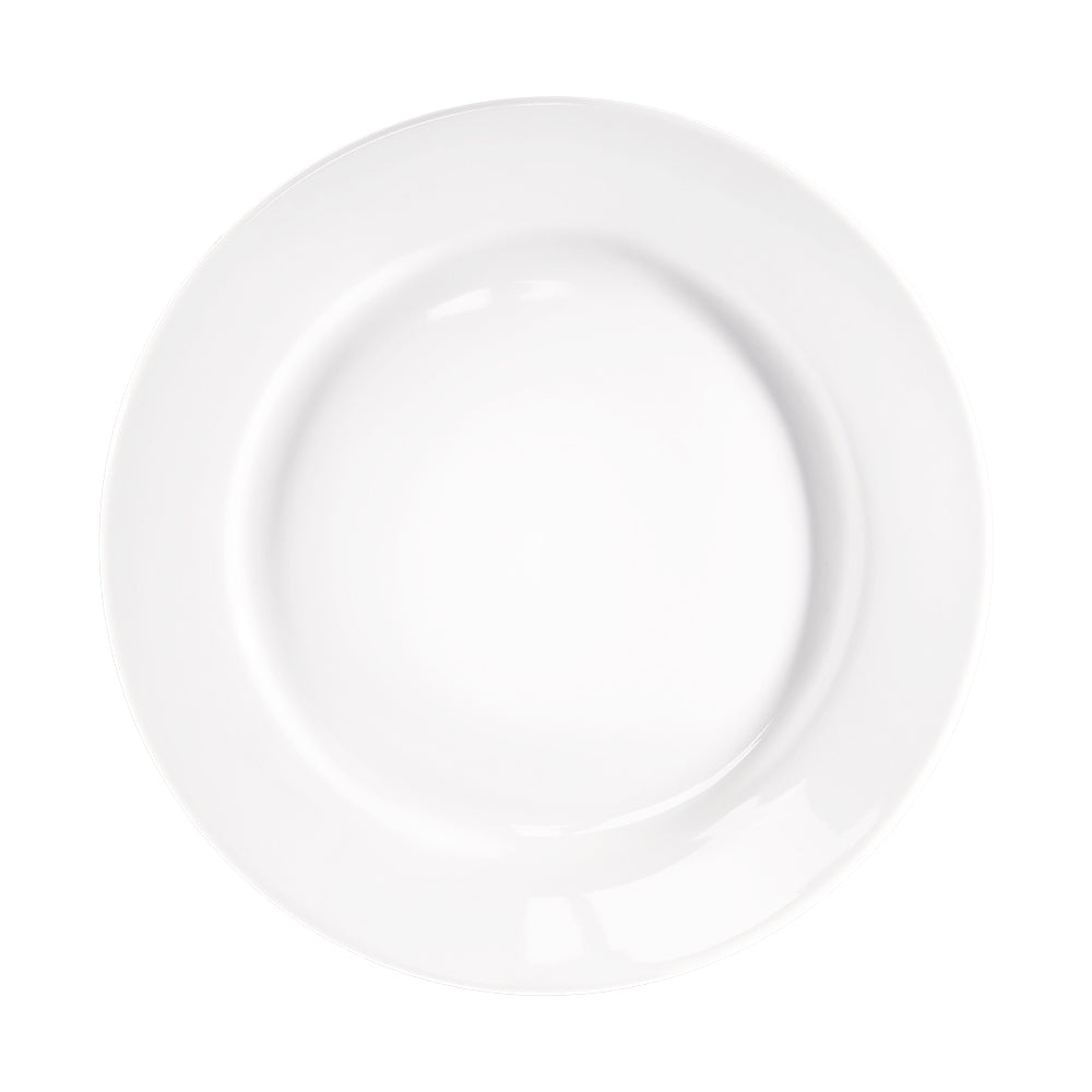 Stalgast Flacher Teller, reinweißes Hotelporzellan, Serie Isabell, Stalgast, Ø 260 mm