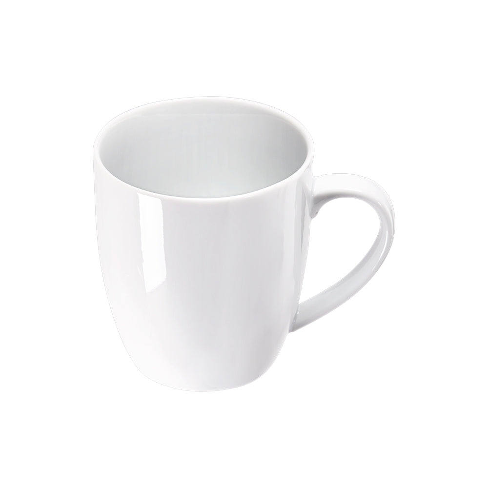 Stalgast Becher mit Henkel, reinweißes Hotelporzellan, Serie Isabell, Stalgast, 350 ml