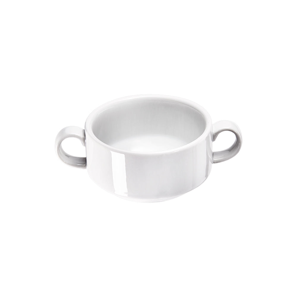 Stalgast Suppen-Obertasse, klein, reinweißes Hotelporzellan, Serie Isabell, Stalgast, 270 ml