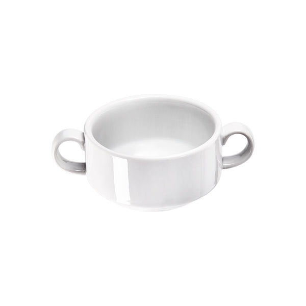 Stalgast Suppen-Obertasse, groß, reinweißes Hotelporzellan, Serie Isabell, Stalgast, 380 ml