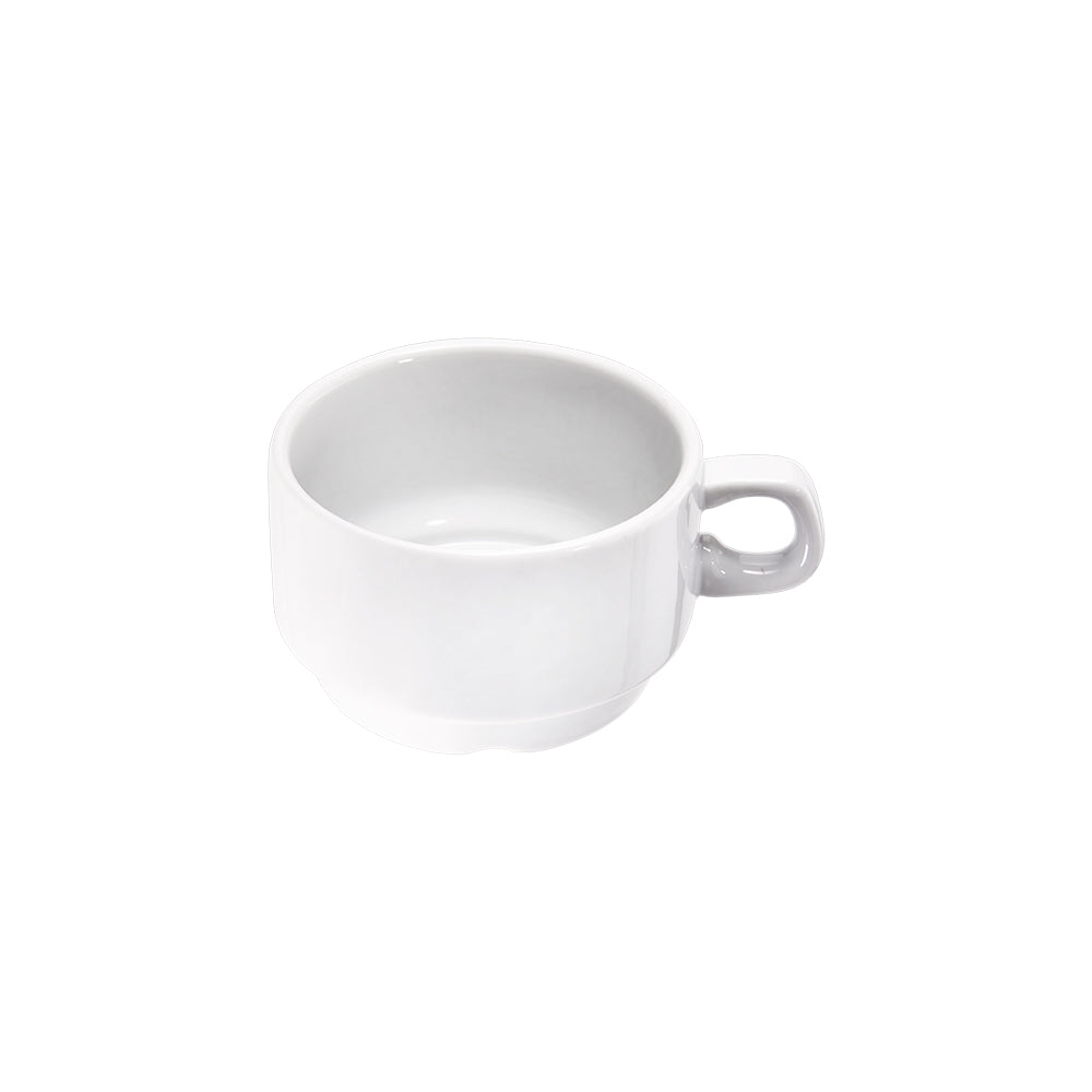 Stalgast Kaffee-Obertassen, reinweißes Hotelporzellan, Serie Isabell, Stalgast, 0,2 Liter