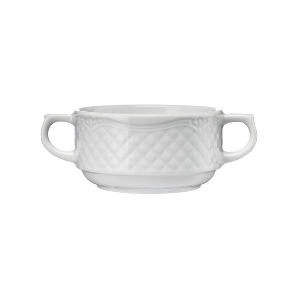 Stalgast Suppentasse, Porzellan, weiß, Serie Aphrodite, Lubiana, 0,30 Liter