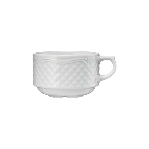 Stalgast Kaffeetasse, Porzellan, weiß, Serie Aphrodite, Lubiana, 0,25 Liter