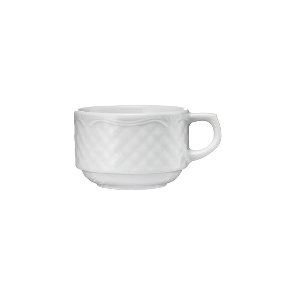 Stalgast Kaffeetasse, Porzellan, weiß, Serie Aphrodite, Lubiana, 0,19 Liter