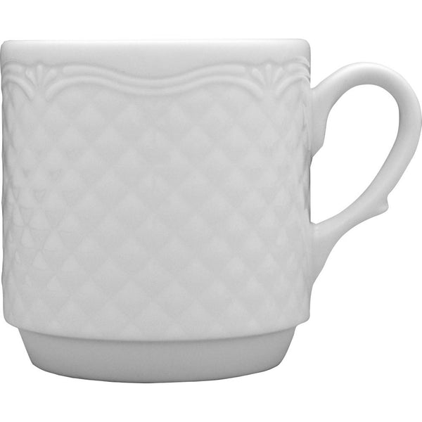 Stalgast Kaffeebecher, Porzellan, weiß, Serie Aphrodite, Lubiana, 300 ml