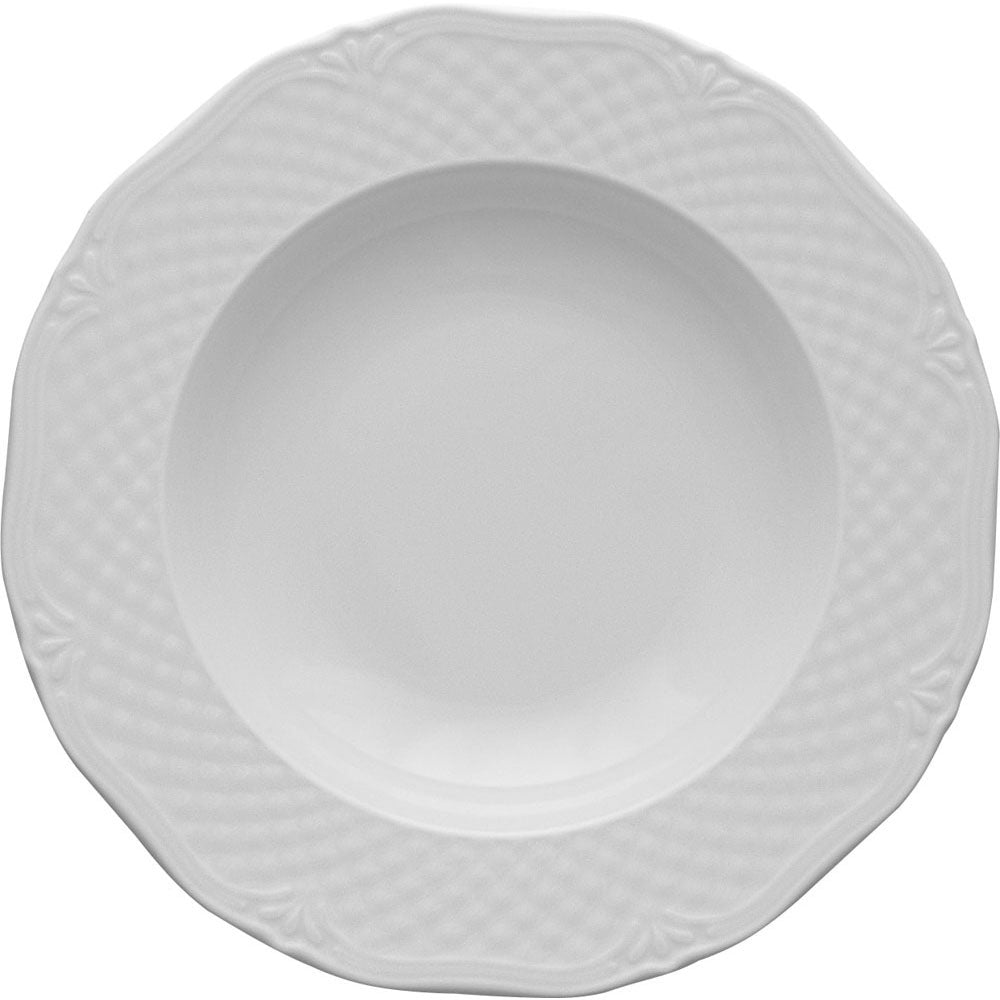 Stalgast Tiefer Teller, Porzellan, weiß, Serie Aphordite, Lubiana, D. 225 mm