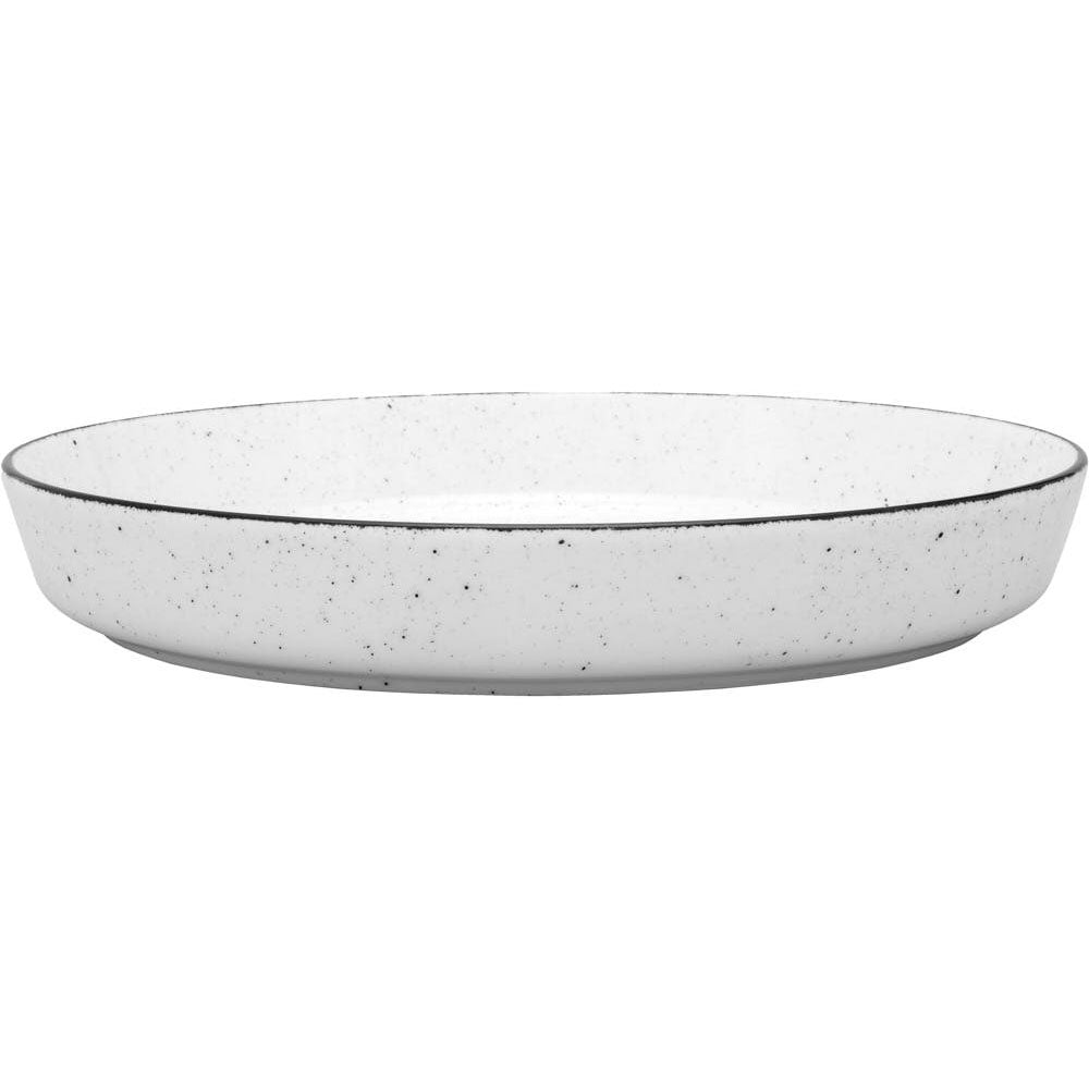 Stalgast Teller tief, Serie Ankara, weiß, schwarz gesprenkelt, Ø 265 mm, 6 Stück