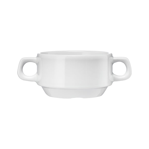 Stalgast Suppentasse mit Henkeln, Porzellan, Serie Kaszub/Hel, Lubiana, 0,32 Liter