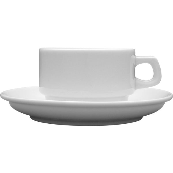 Stalgast Untertasse für Espressotasse, Porzellan, Lubiana, Serie Kaszub/Hel, Ø 150 mm