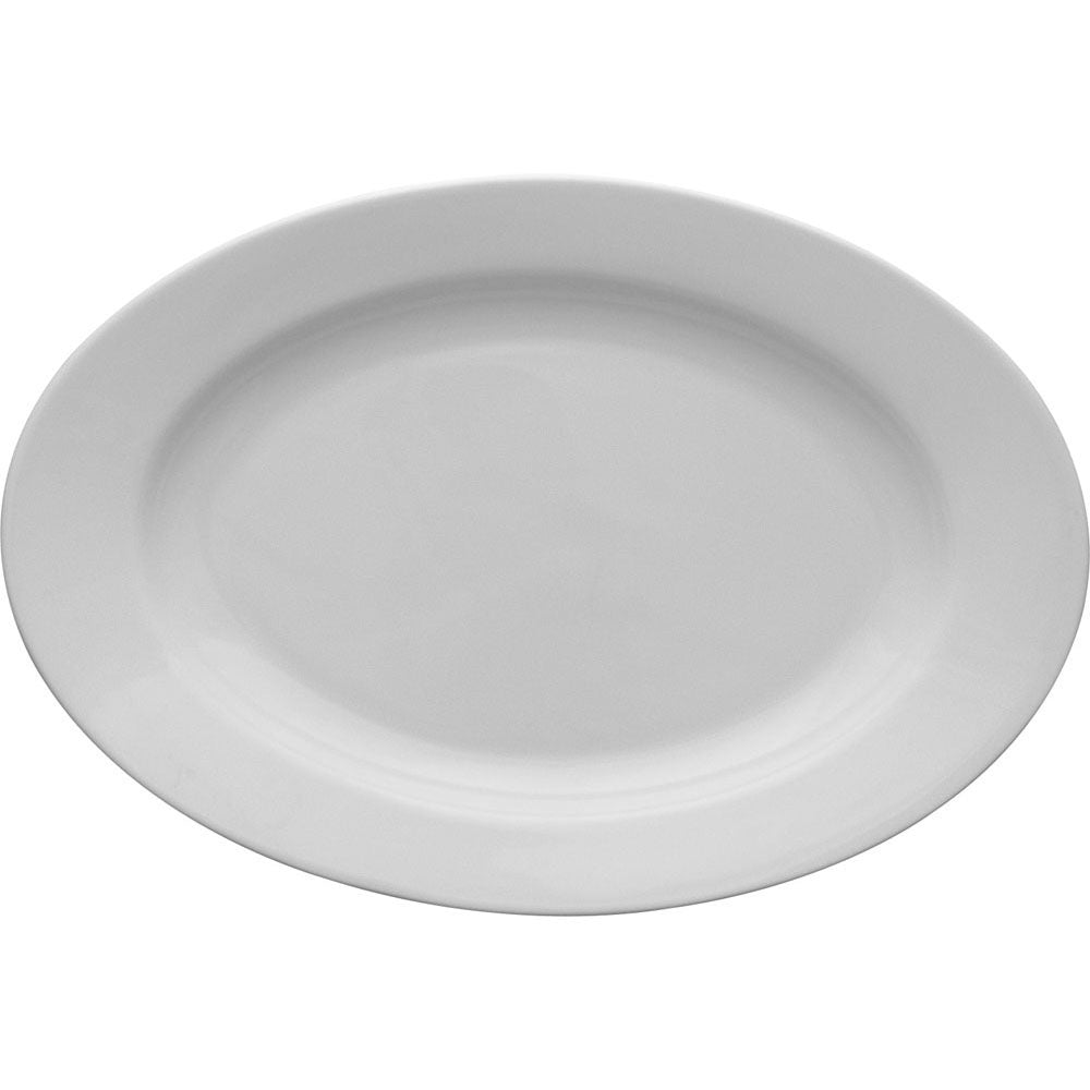 Stalgast Ovale Servierplatte, Porzellan, Lubiana, Serie Kaszub/Hel, 280x195 mm