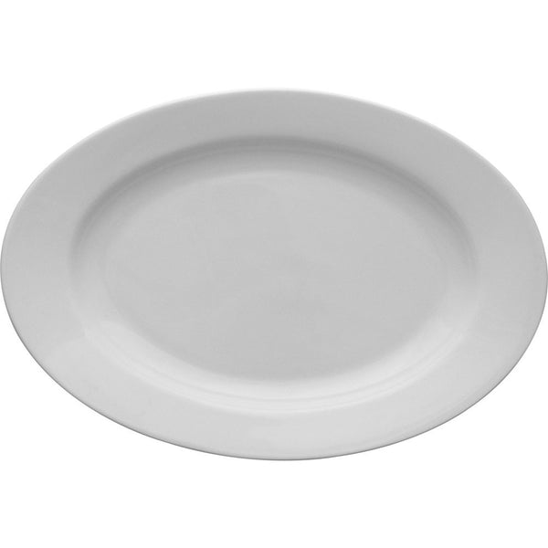 Stalgast Ovale Servierplatte, Porzellan, Lubiana, Serie Kaszub/Hel, 280x195 mm