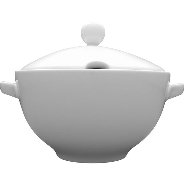 Stalgast Suppenterrine, Porzellan, weiß, Serie Kaszub/Hel, Lubiana, 3 Liter