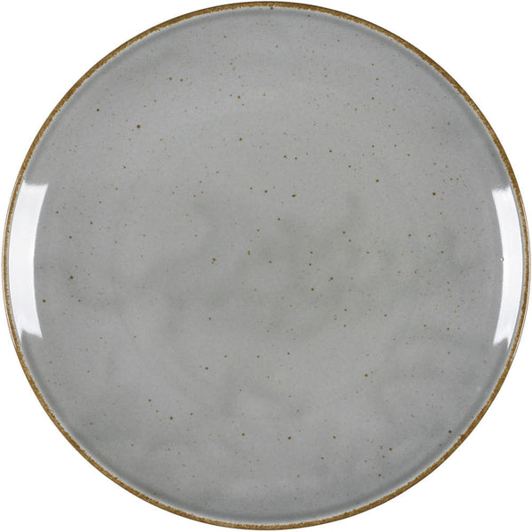 Stalgast Teller flach, Serie Hotel, grau, braun gesprenkelt, Ø 280 mm, 12 Stück