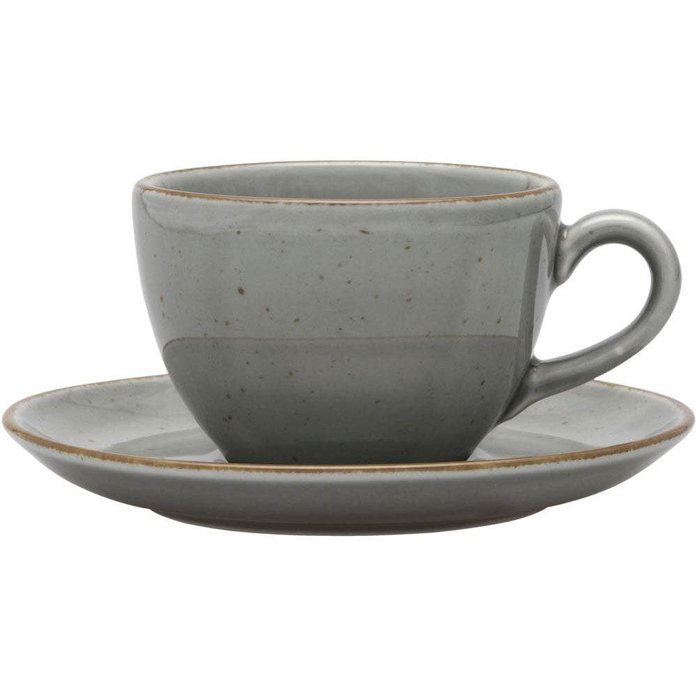 Stalgast Untertasse, Serie Aida, grau, braun gesprenkelt, Ø 145 mm, 12 Stück