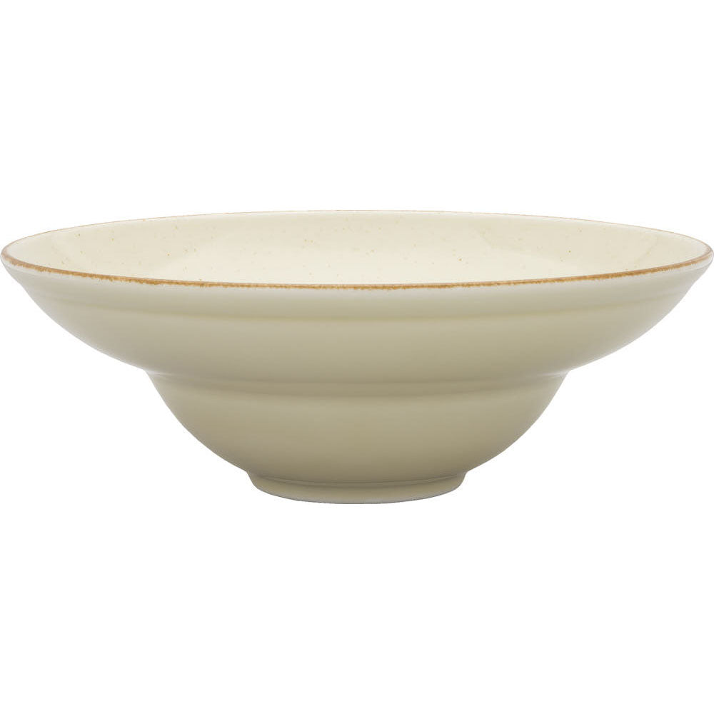 Stalgast Pastateller, Serie Kaszub, cremefarben, braun gesprenkelt, Ø 260 mm, 6 Stück