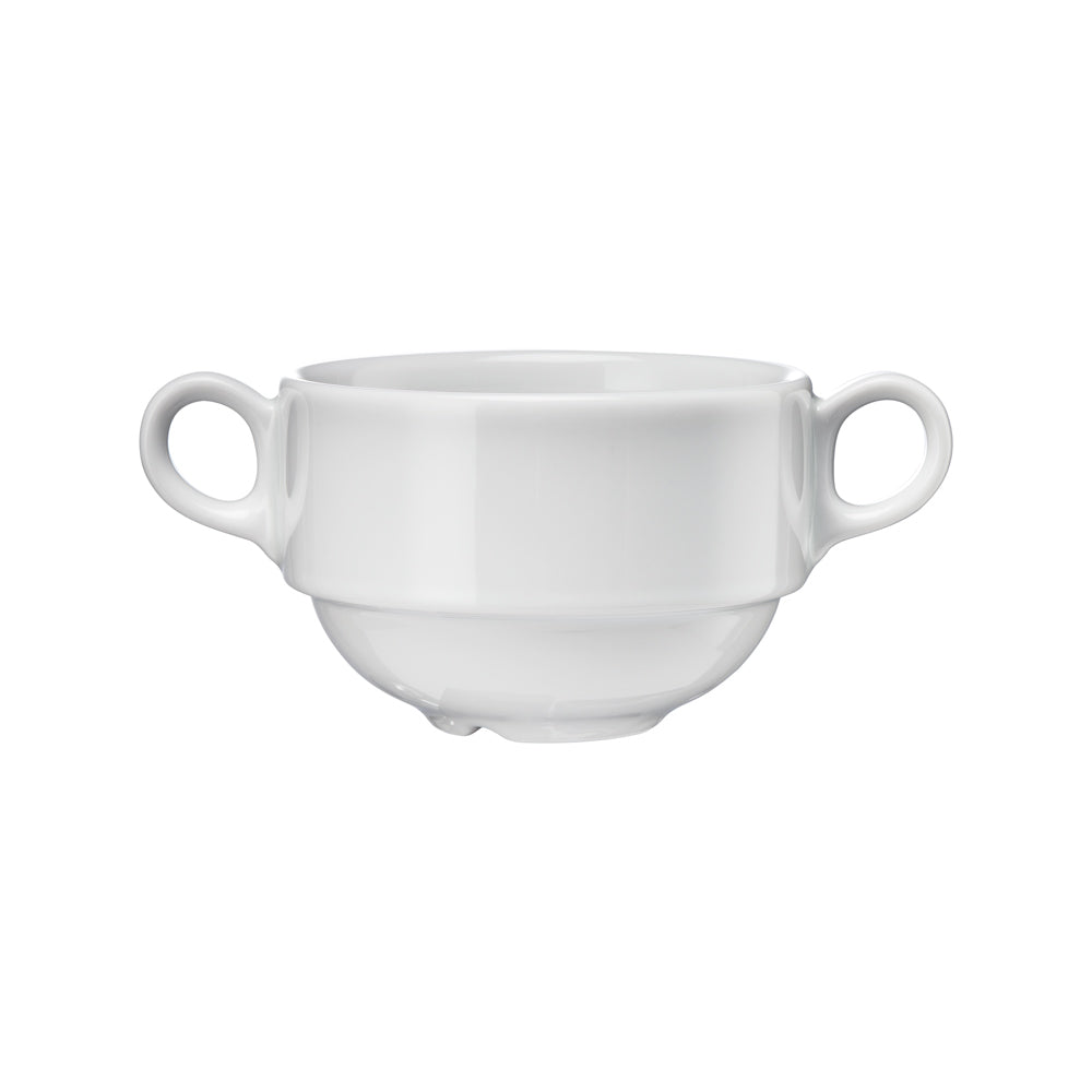 Stalgast Suppentasse aus Porzellan, weiß, Serie Versailles, Lubiana, 0,32 Liter