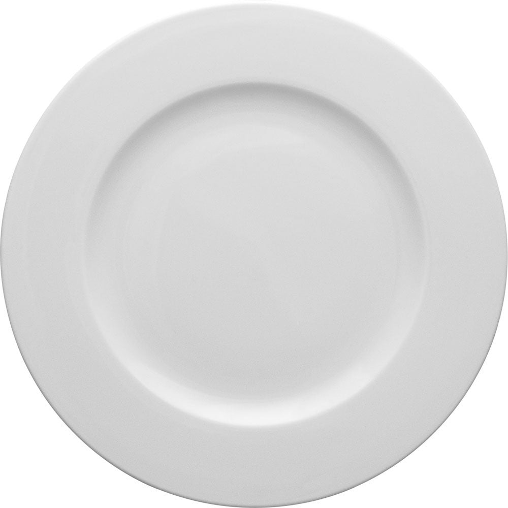 Stalgast Dessertteller aus Porzellan, weiß, Serie Versailles, Lubiana, D. 190 mm