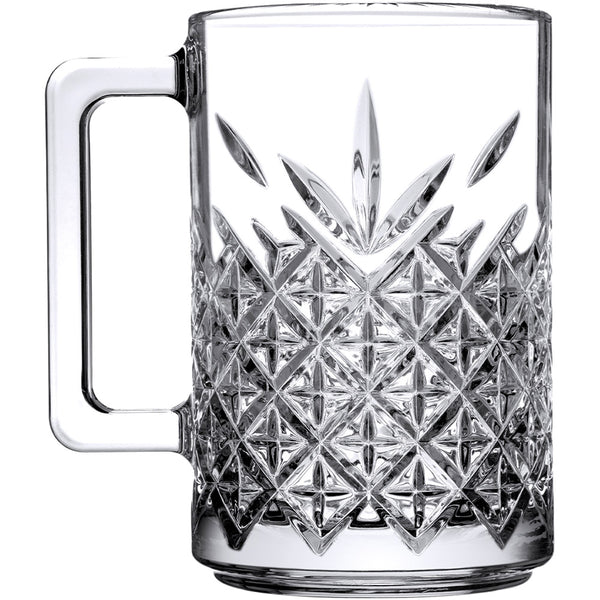Stalgast Bierglas/Henkelbecher aus Glas, Serie Timeless, 310 ml, 2 Stück